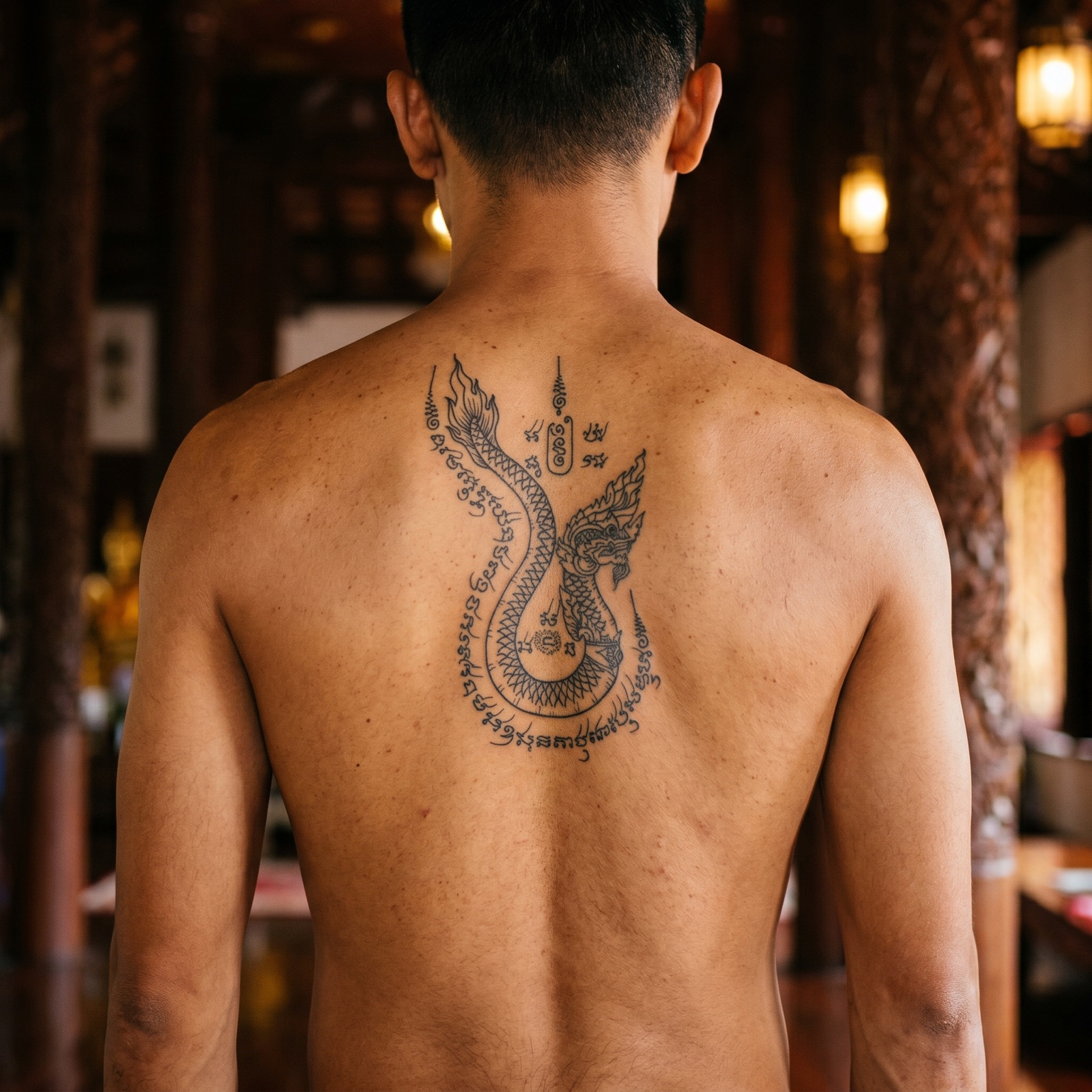 Custom Lanna (Naga) Sak Yant design